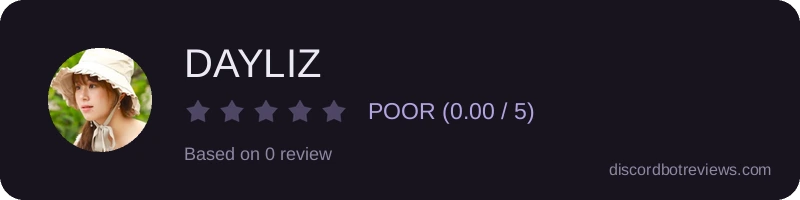 Rating widget preview for DAYLIZ