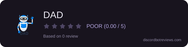 Rating widget preview for DAD