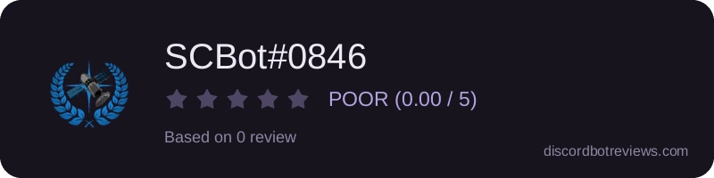 Rating widget preview for SCBot#0846