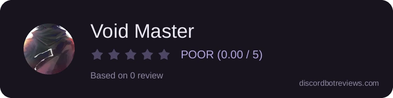 Rating widget preview for Void Master
