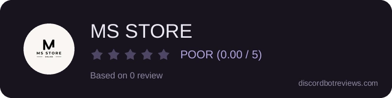 Rating widget preview for MS STORE