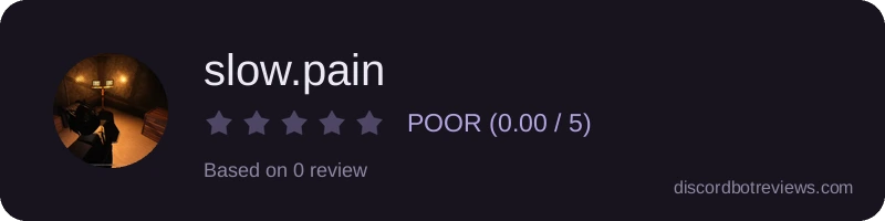 Rating widget preview for slow.pain