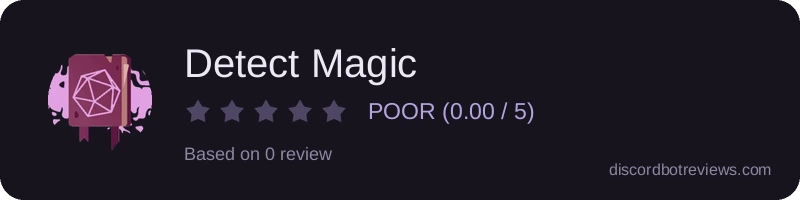 Rating widget preview for Detect Magic