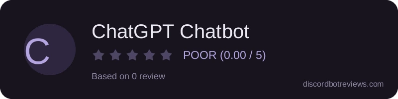 Rating banner for ChatGPT Chatbot