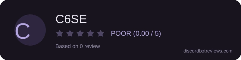 Rating widget preview for C6SE
