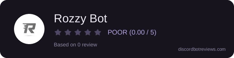 Rating banner for Rozzy Bot