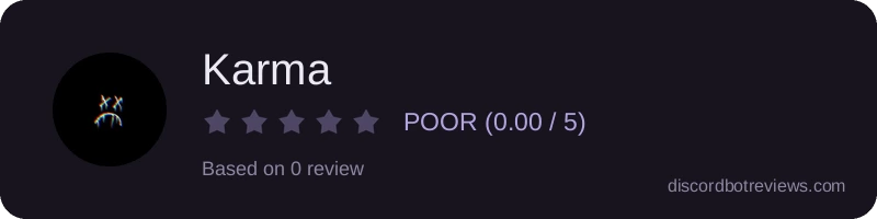 Rating banner for Karma