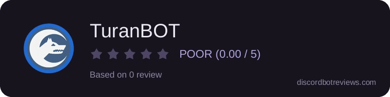 Rating widget preview for TuranBOT