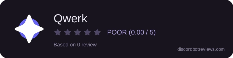 Rating widget preview for Qwerk