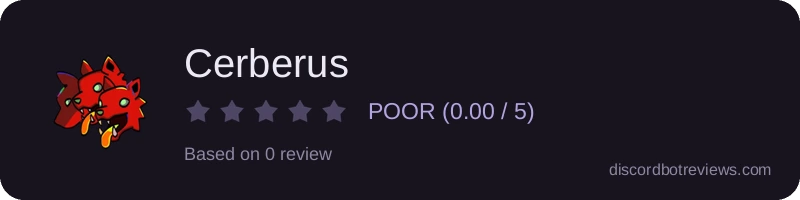 Rating widget preview for Cerberus