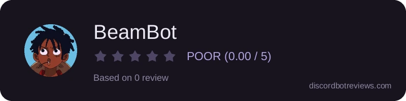 Rating banner for BeamBot