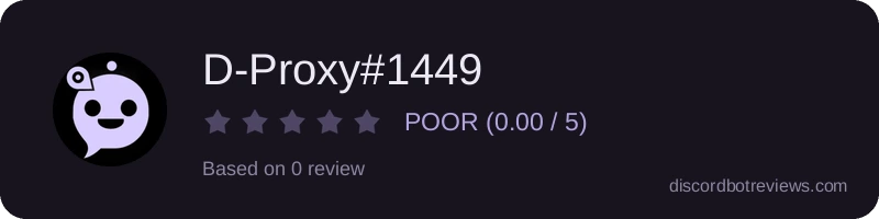Rating widget preview for D-Proxy#1449