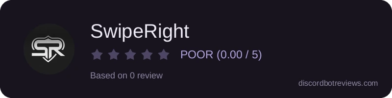 Rating widget preview for SwipeRight