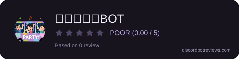 Rating widget preview for パーティーBOT
