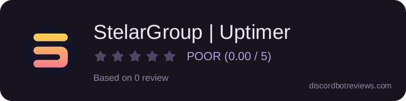 Rating widget preview for StelarGroup | Uptimer