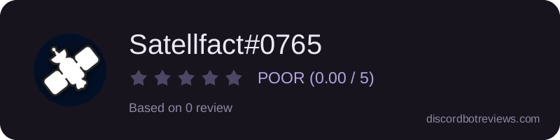 Rating widget preview for Satellfact#0765