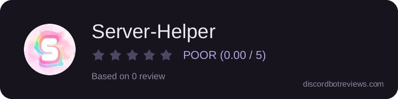 Rating widget preview for Server-Helper