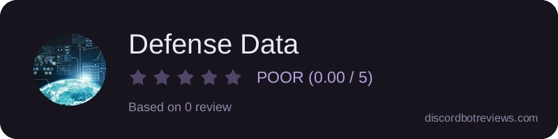 Rating widget preview for Defense Data