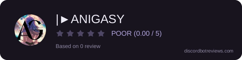 Rating widget preview for |►ANIGASY