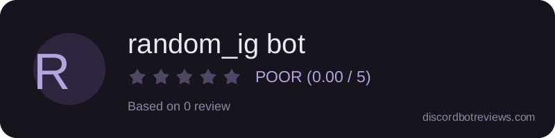 Rating banner for random_ig bot