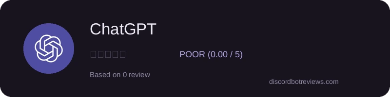 Rating banner for ChatGPT