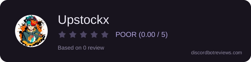 Rating widget preview for Upstockx