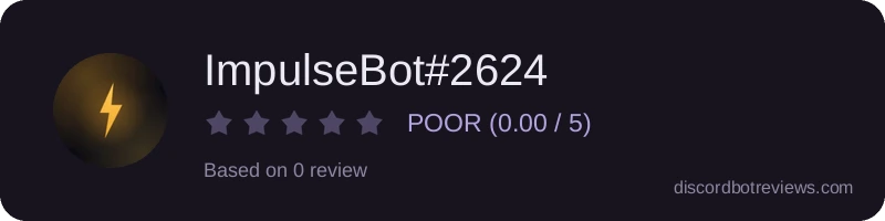 Rating widget preview for ImpulseBot#2624