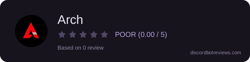 Rating widget preview for Arch