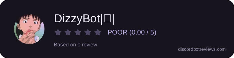 Rating widget preview for DizzyBot|👾|