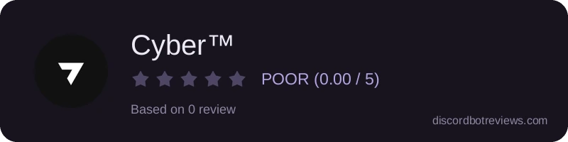 Rating widget preview for Cyber™