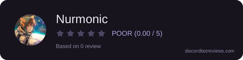 Rating widget preview for Nurmonic