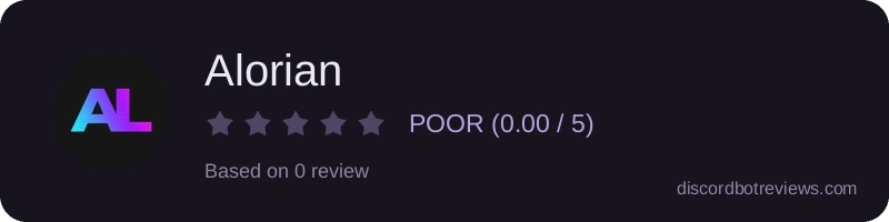 Rating widget preview for Alorian
