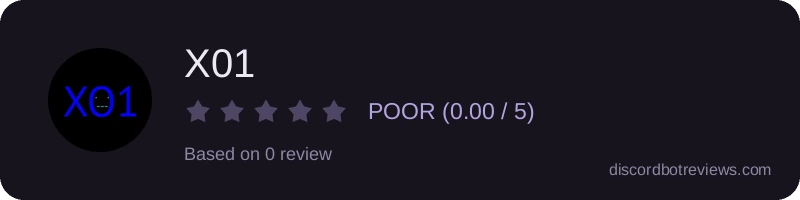 Rating banner for X01
