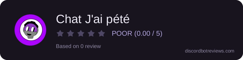 Rating banner for Chat J'ai pété