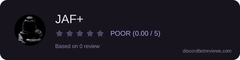 Rating widget preview for JAF+
