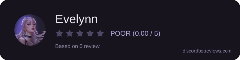 Rating widget preview for Evelynn