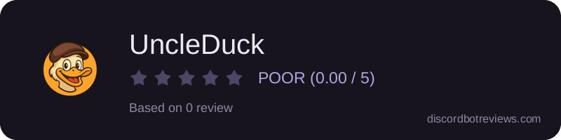 Rating widget preview for UncleDuck