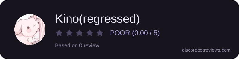 Rating widget preview for Kino(regressed)