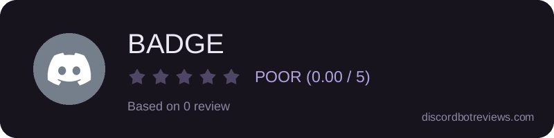 Rating widget preview for BADGE