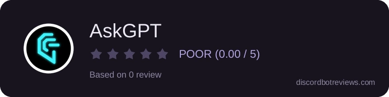 Rating widget preview for AskGPT