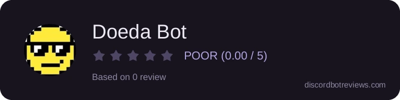 Rating widget preview for Doeda Bot