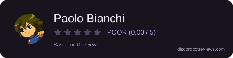 Rating widget preview for Paolo Bianchi