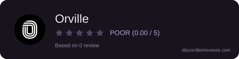 Rating widget preview for Orville