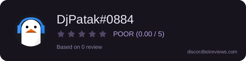 Rating widget preview for DjPatak#0884