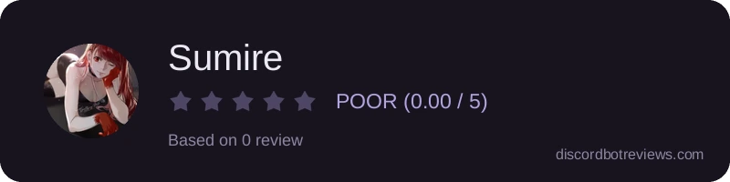 Rating widget preview for Sumire