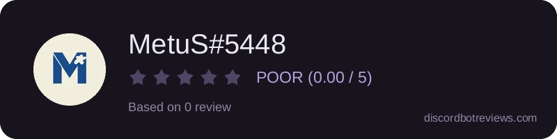 Rating widget preview for MetuS#5448