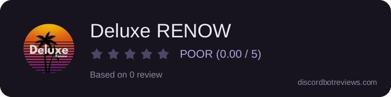 Rating widget preview for Deluxe RENOW
