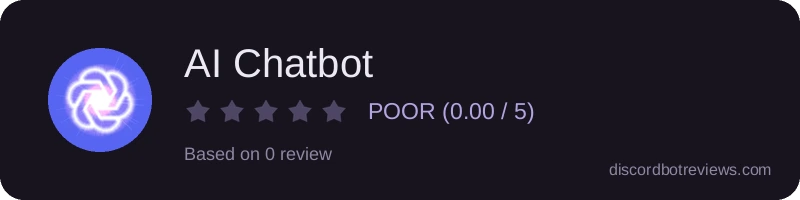 Rating widget preview for AI Chatbot
