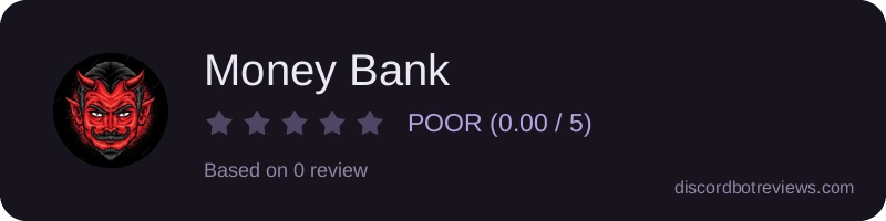 Rating widget preview for Money Bank