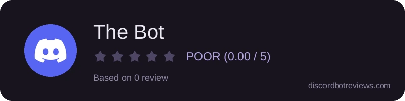 Rating banner for The Bot